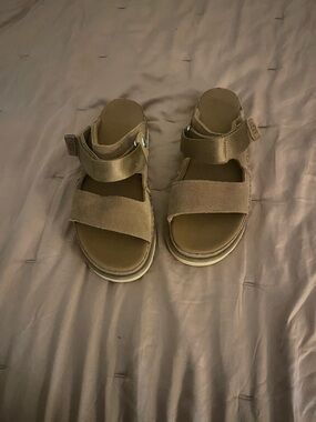 UGG Women's Tan Suede Double-Strap Sandals